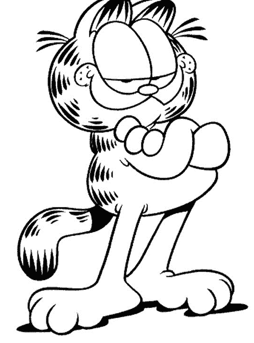 Disegni da stampare e colorare Garfield
