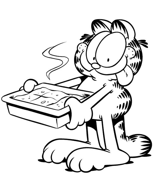 Disegni da stampare e da colorare per bambini Garfield