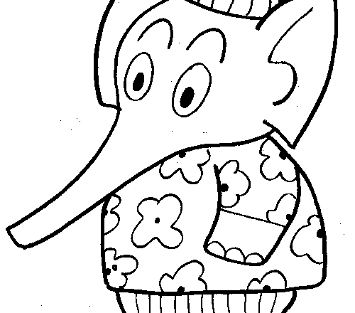 Disegni di elefanti da colorare