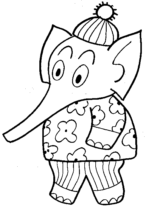 Disegni di elefanti da colorare