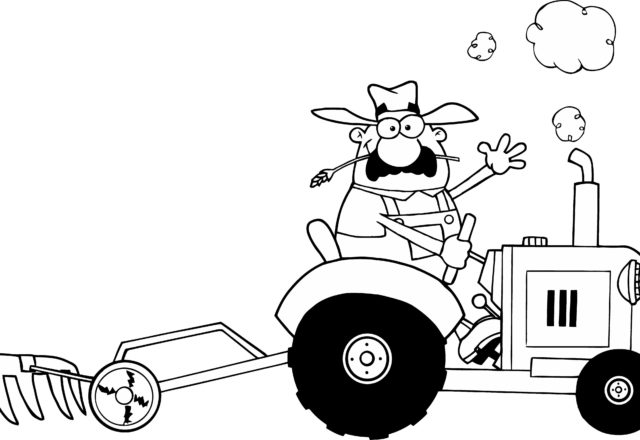 Disegni gratuiti di trattori per bambini