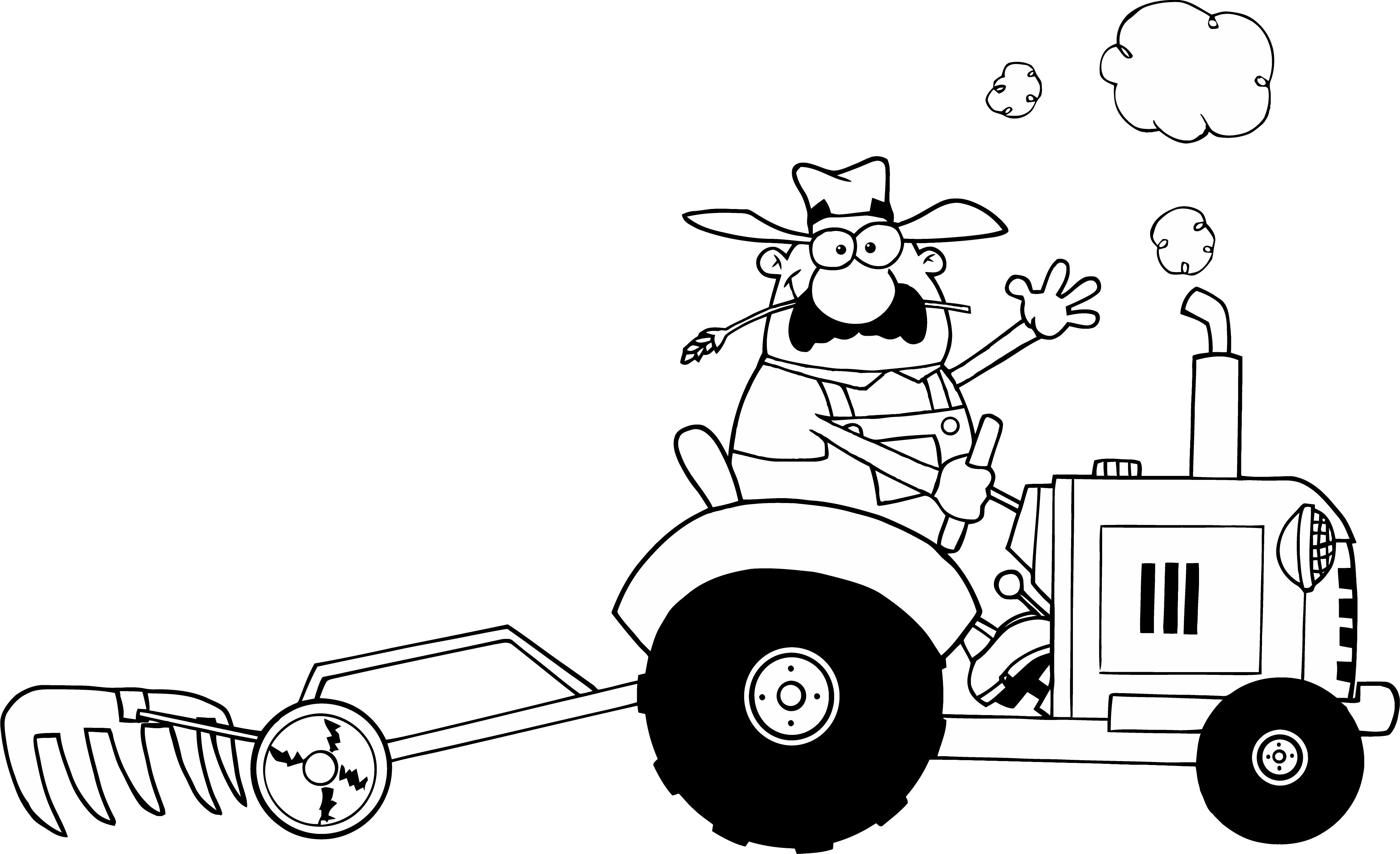 Disegni gratuiti di trattori per bambini