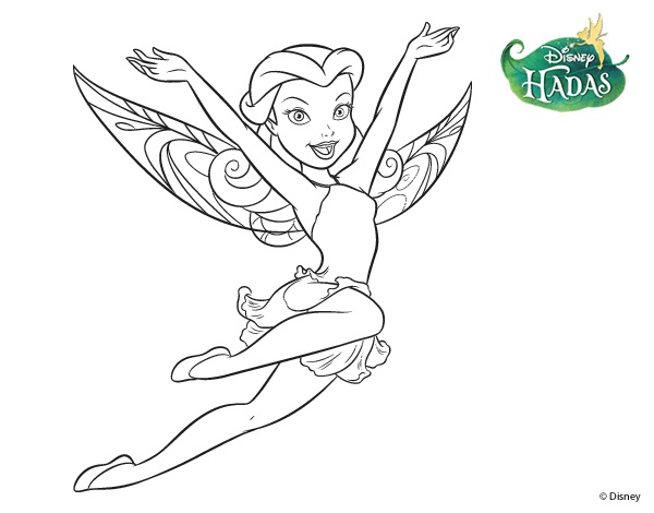 Disegno da colorare Disney Fairies Rosetta