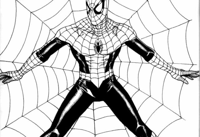 Disegno da colorare Spiderman nella categoria cartoni animati
