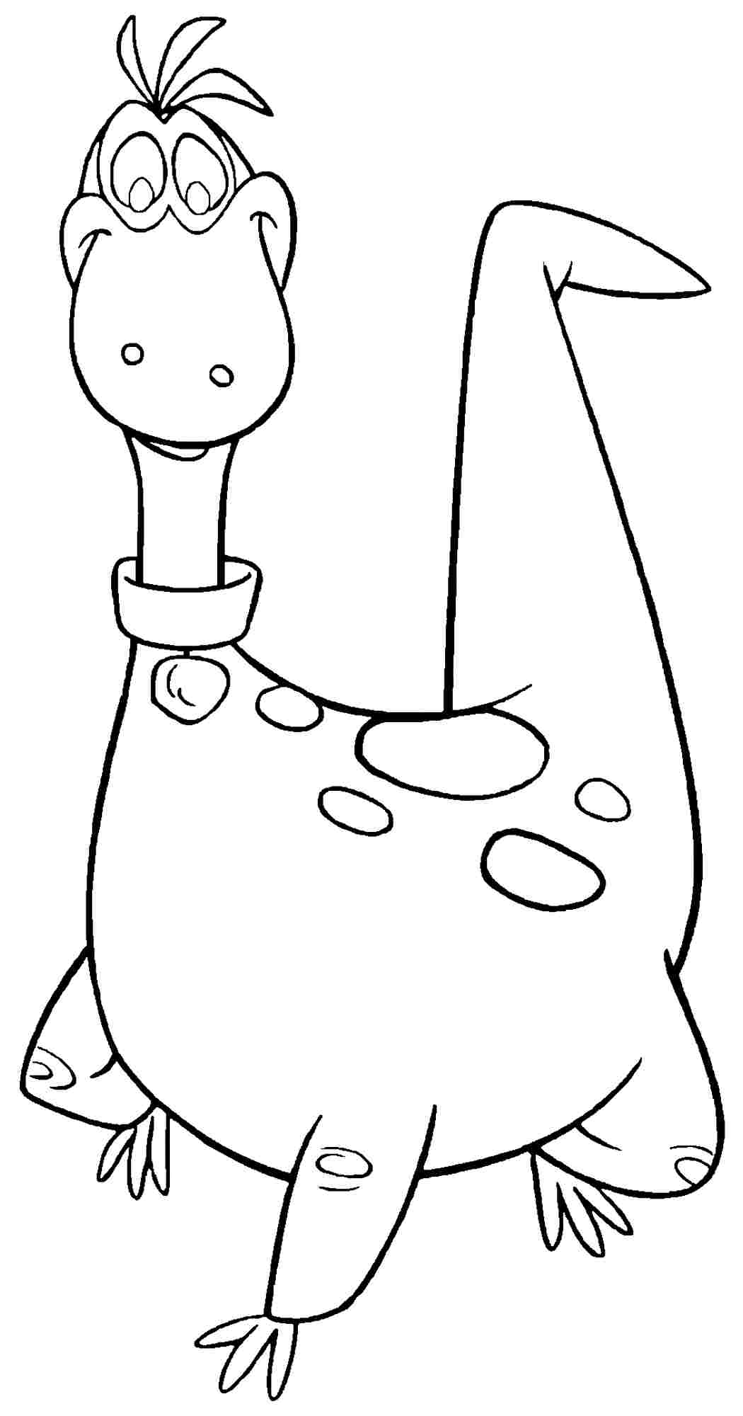 Disegno da colorare di Dino personaggio Gli Antenati