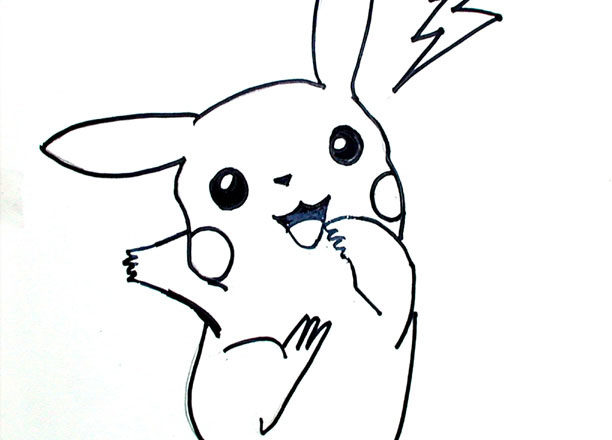 Disegno da colorare di Pikachu