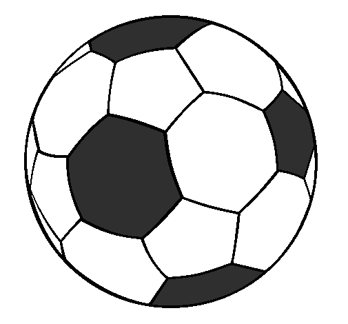 Disegno da colorare pallone da calcio sport