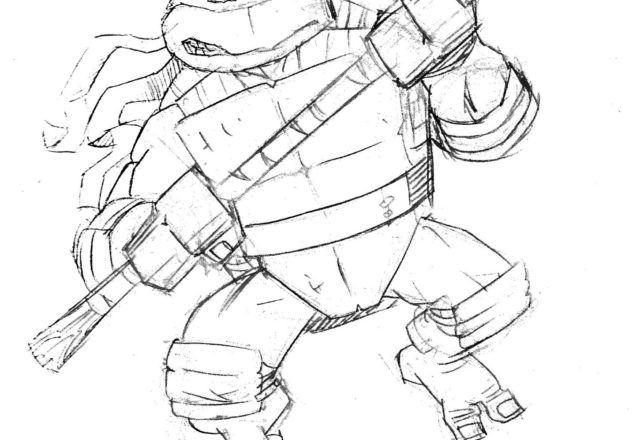 Disegno delle tartarughe Ninja da colorare gratis