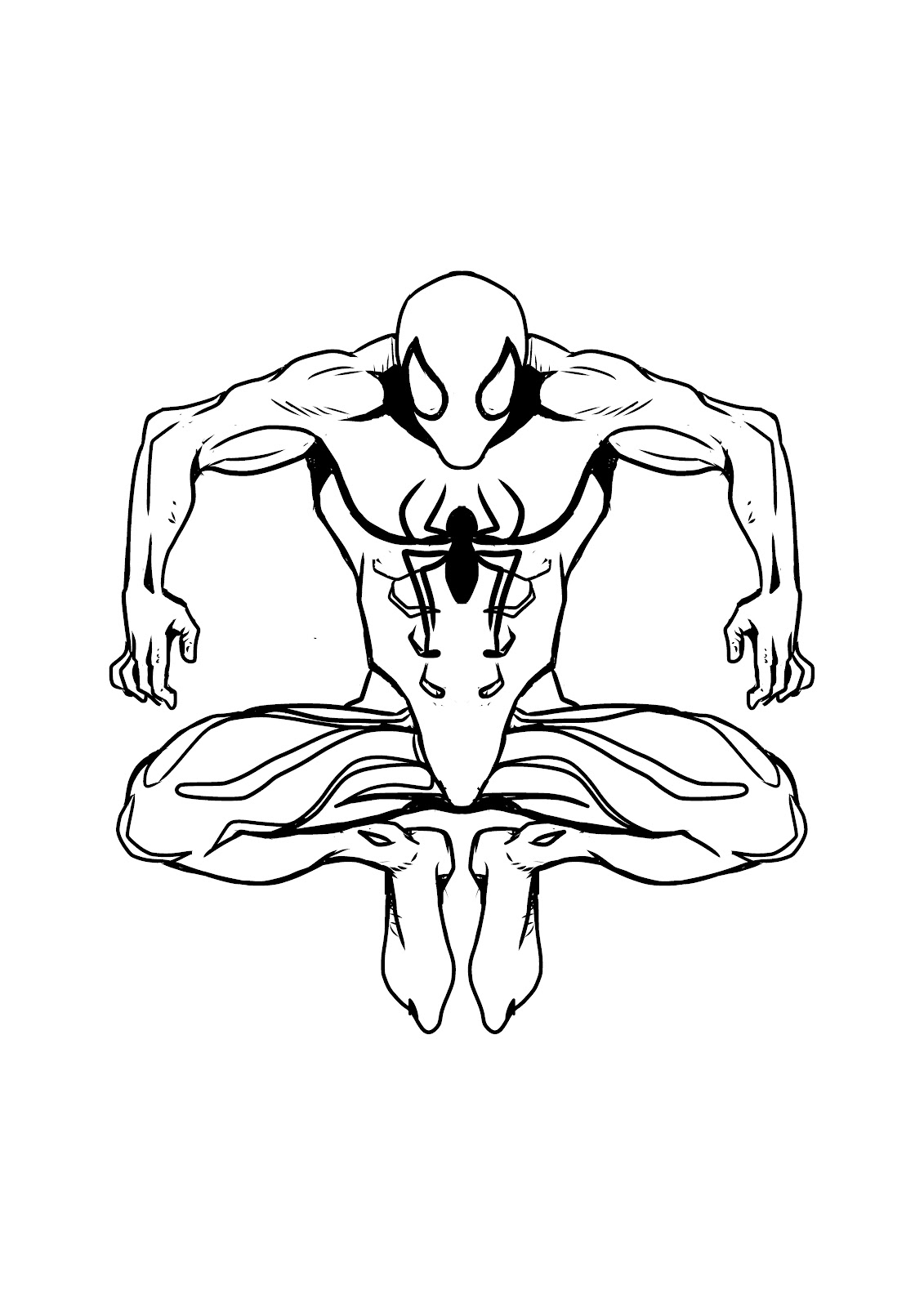 Disegno di Spiderman da colorare online