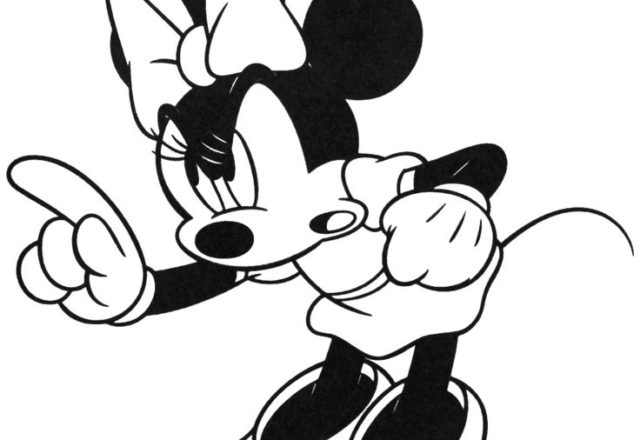 Disney Minnie arrabbiata da colorare