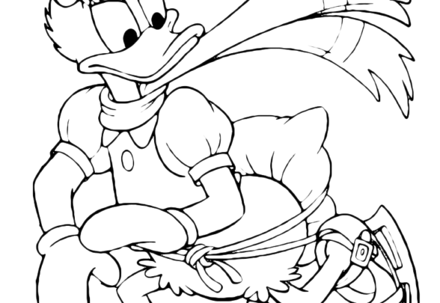 Disney Paperina e il pattinaggio sul ghiaccio disegno da colorare gratis