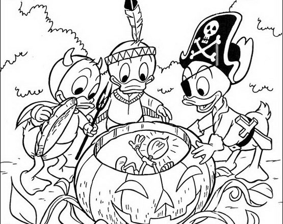 Disney Qui Quo Qua giocano ai pirati disegni da colorare