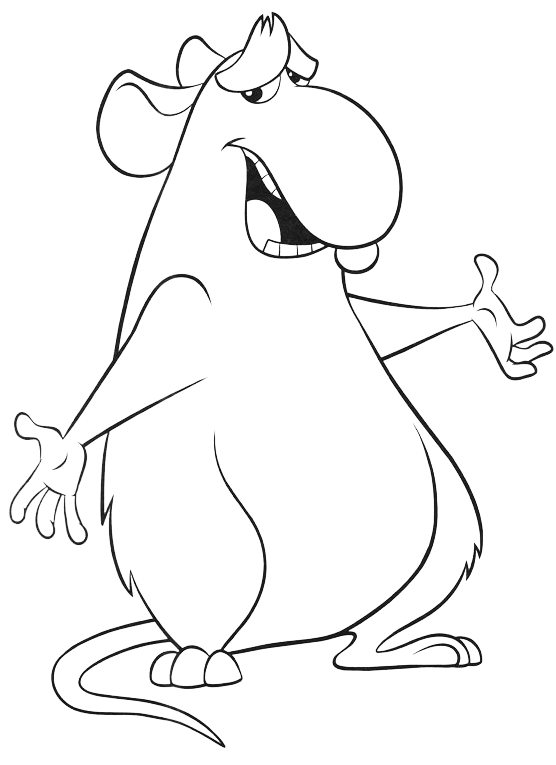 Django da colorare del cartone animato Ratatouille