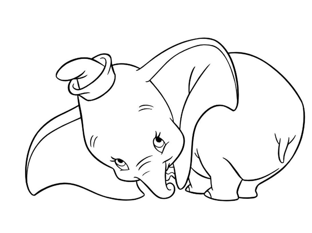 Dolce Disney Dumbo da colorare e da stampare