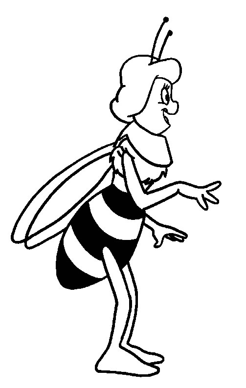 Dolce ape regina disegno da colorare