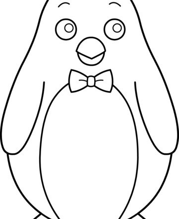 Dolce baby pinguino disegni da colorare gratis
