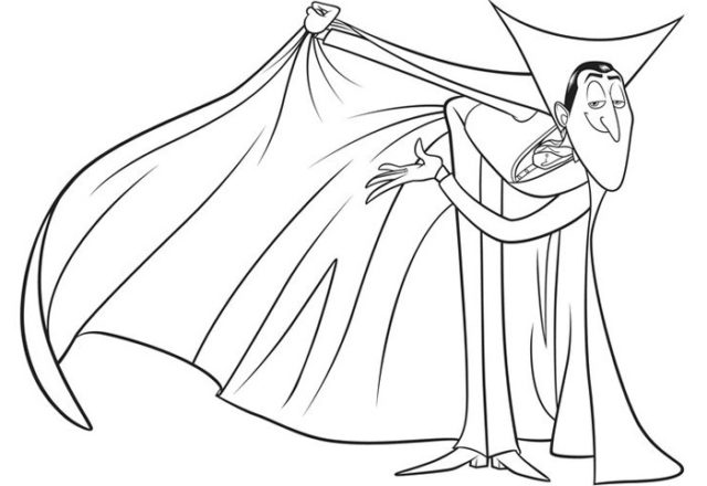 Dracula 3 disegni da colorare gratis