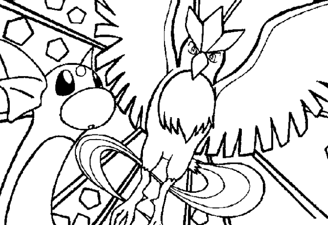 Dratini e Oh Oh Pokemon disegni da colorare