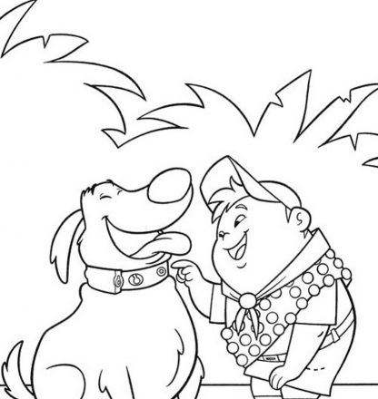 Coloring Up Picture Movie Up Coloring Pages Dog And Boy Uppencil techniques Coloring page Up Movie coloring pages
