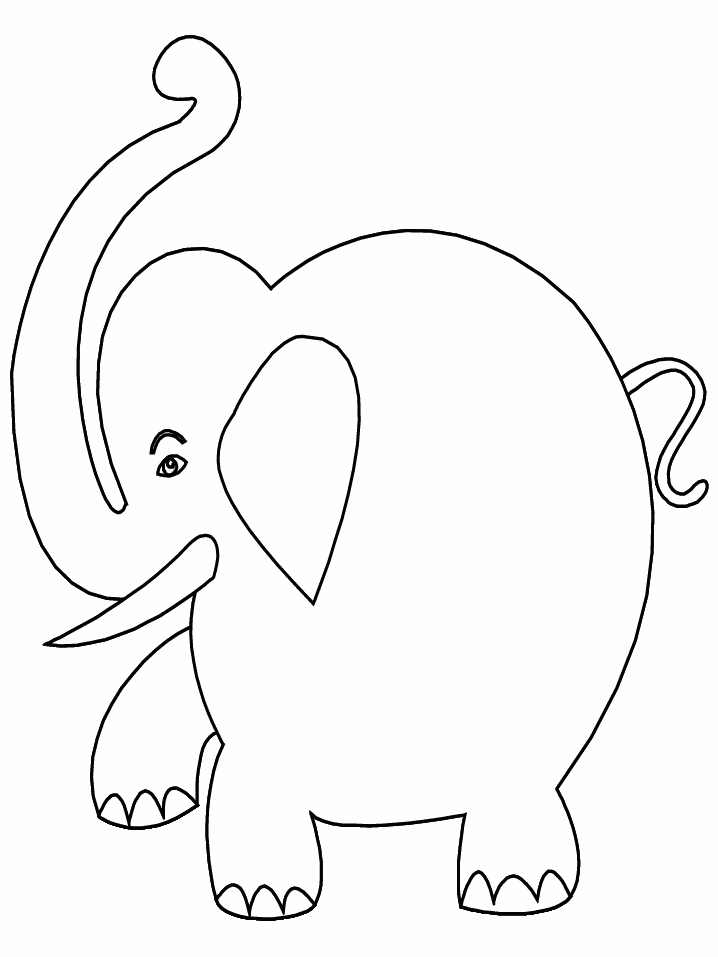 Elefante particolare disegno da colorare
