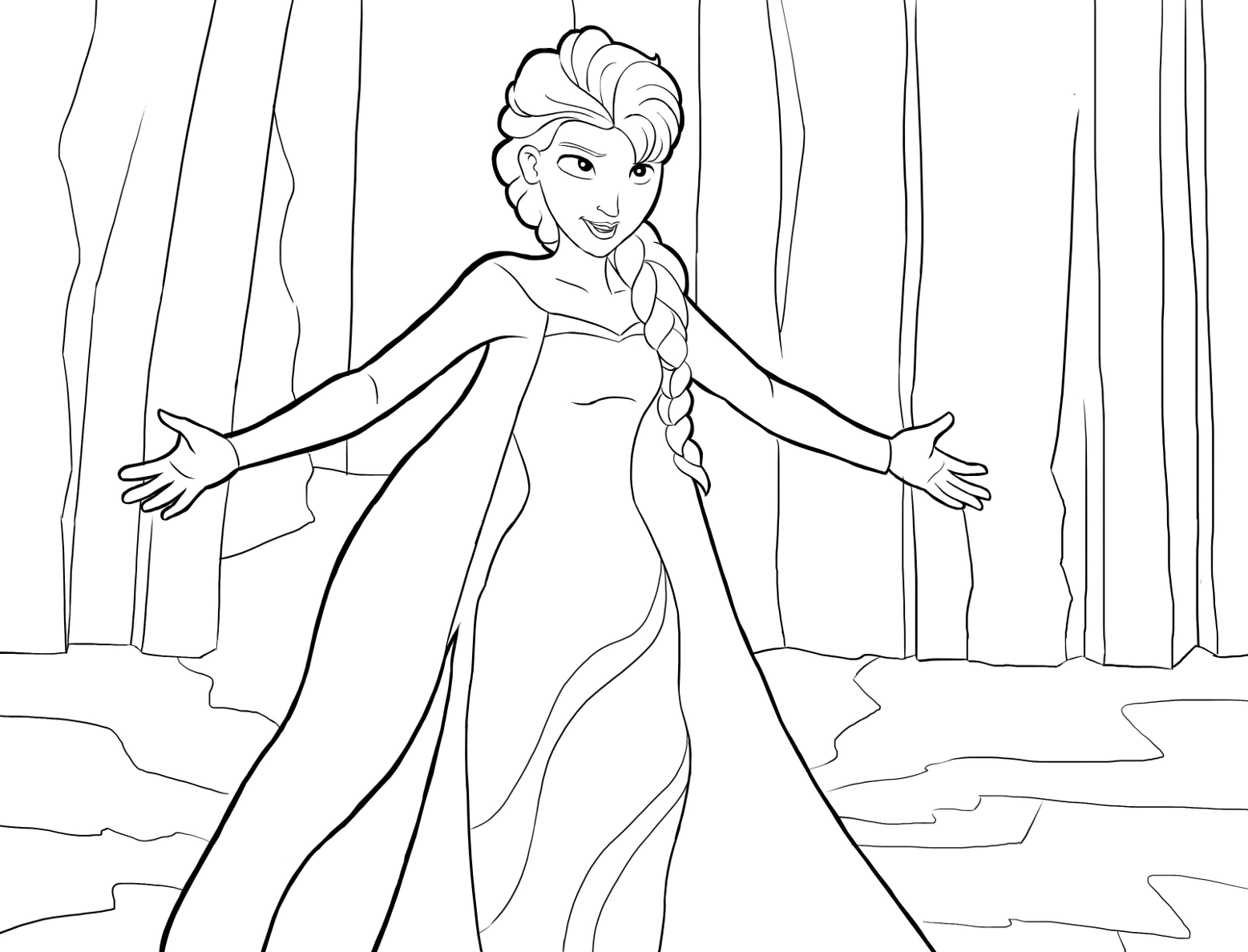 Elsa disegni da colorare gratis