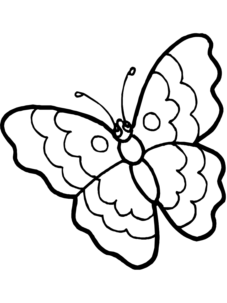 Farfalla in volo verso l’ alto disegno per bambini