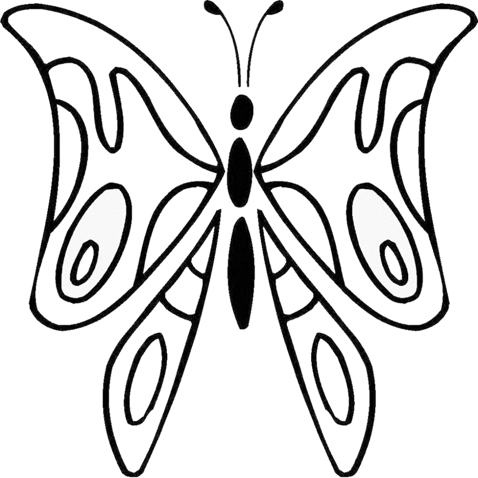Farfalla stilizzata disegni da colorare