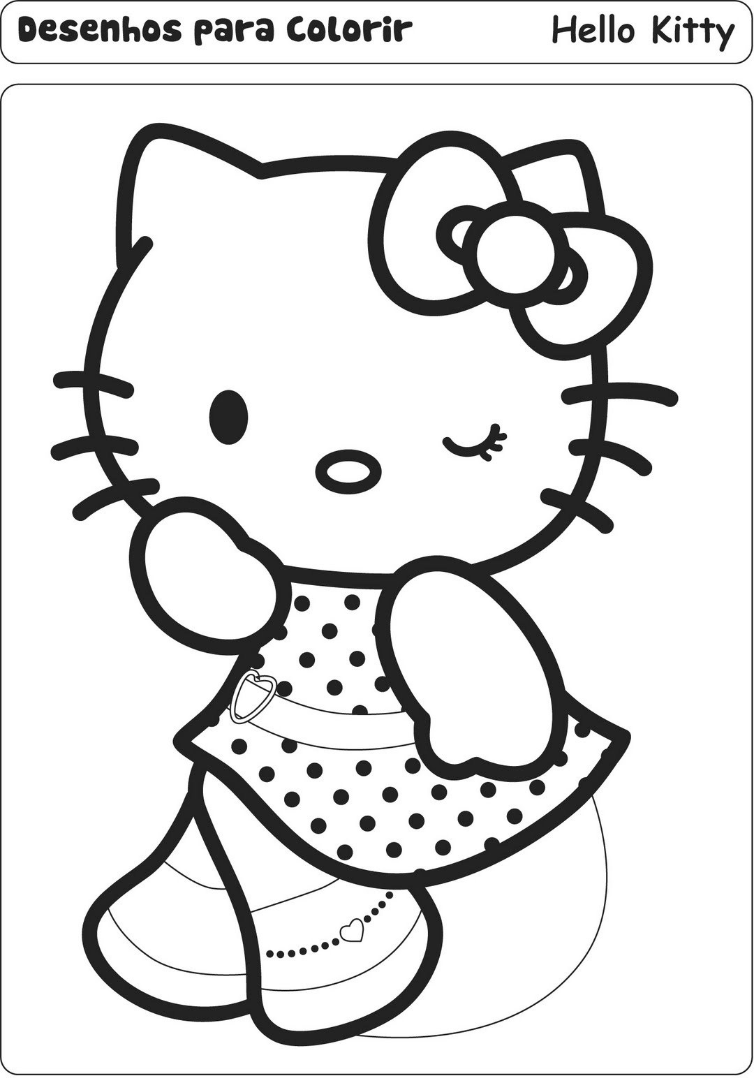 Fashion Hello Kitty disegni da colorare gratis