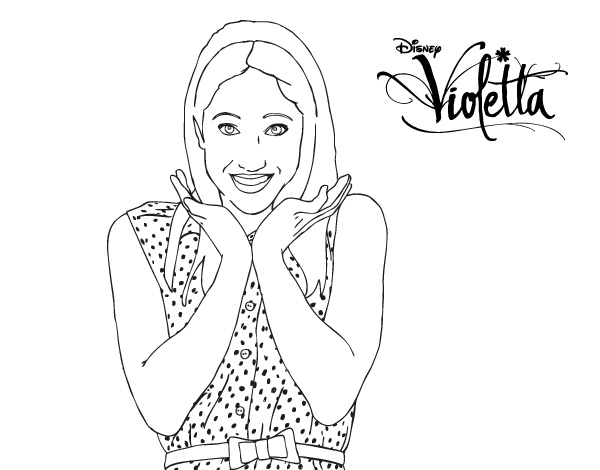 Francesca personaggio di Violetta da stampare e da colorare