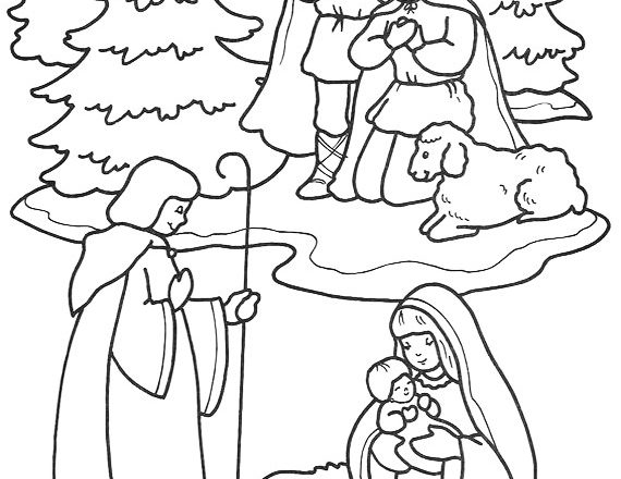 Gesù bambino disegno da colorare gratis categoria religione