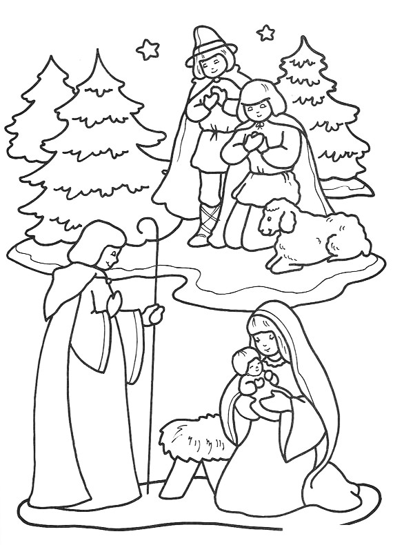 Gesù bambino disegno da colorare gratis categoria religione