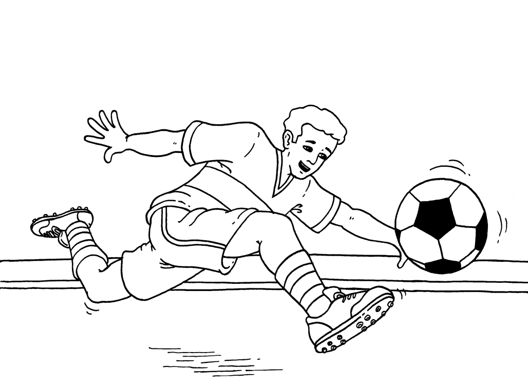 Giocatore di calcio che corre con la palla