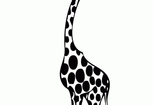 Giraffa che guarda in alto disegno da colorare gratis