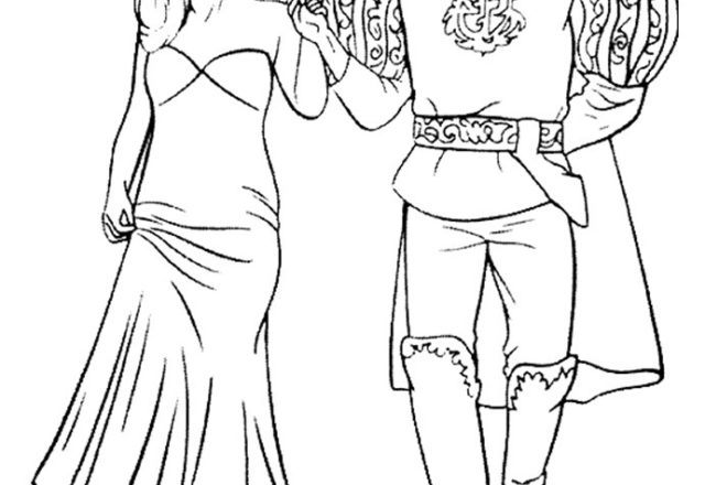 Giselle ed Edward disegni da colorare gratis
