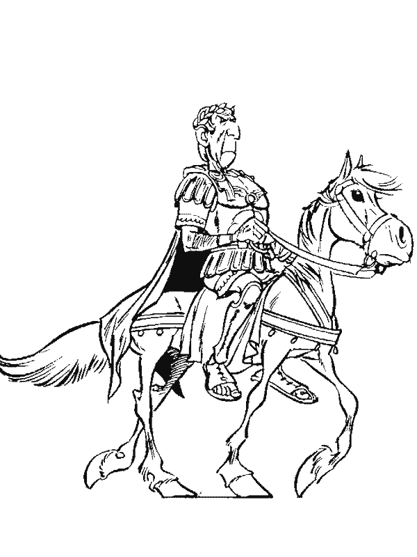 Giulio Cesare disegni da colorare Asterix