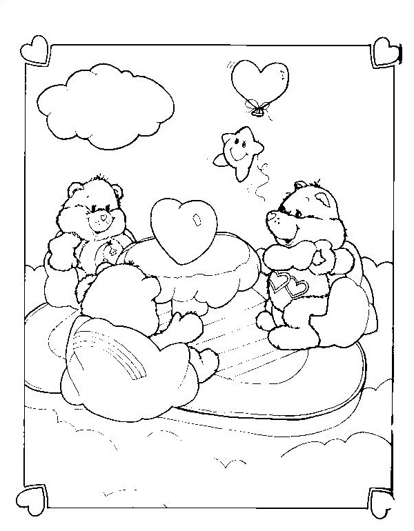 Gli Orsetti del cuore disegni da stampare e da colorare gratis