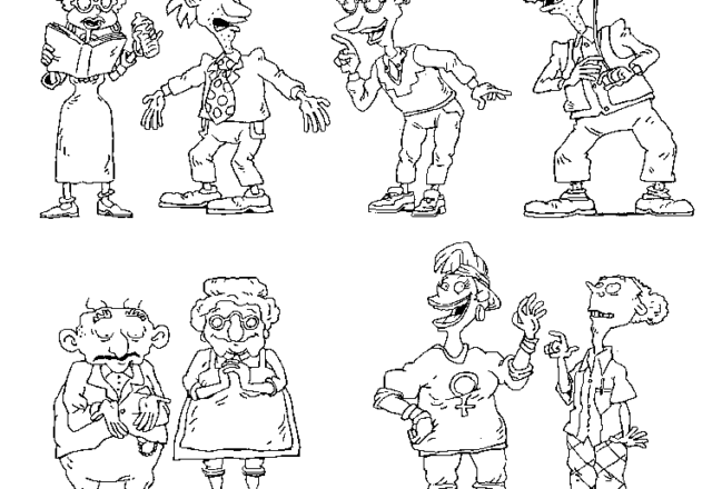 Gli adulti de I Rugrats disegni da colorare gratis