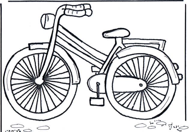 Grande bici disegni da colorare gratis