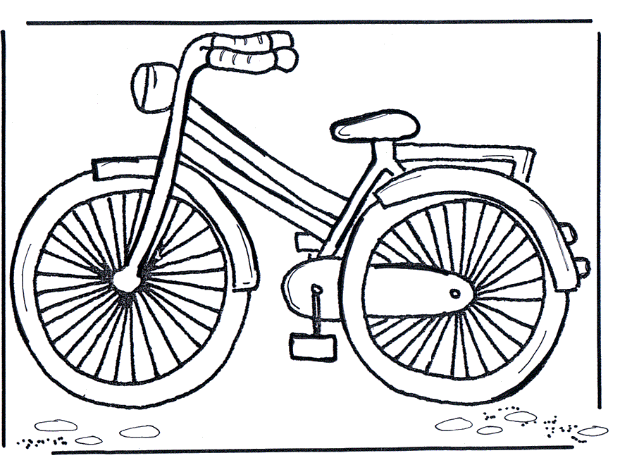 Grande bici disegni da colorare gratis