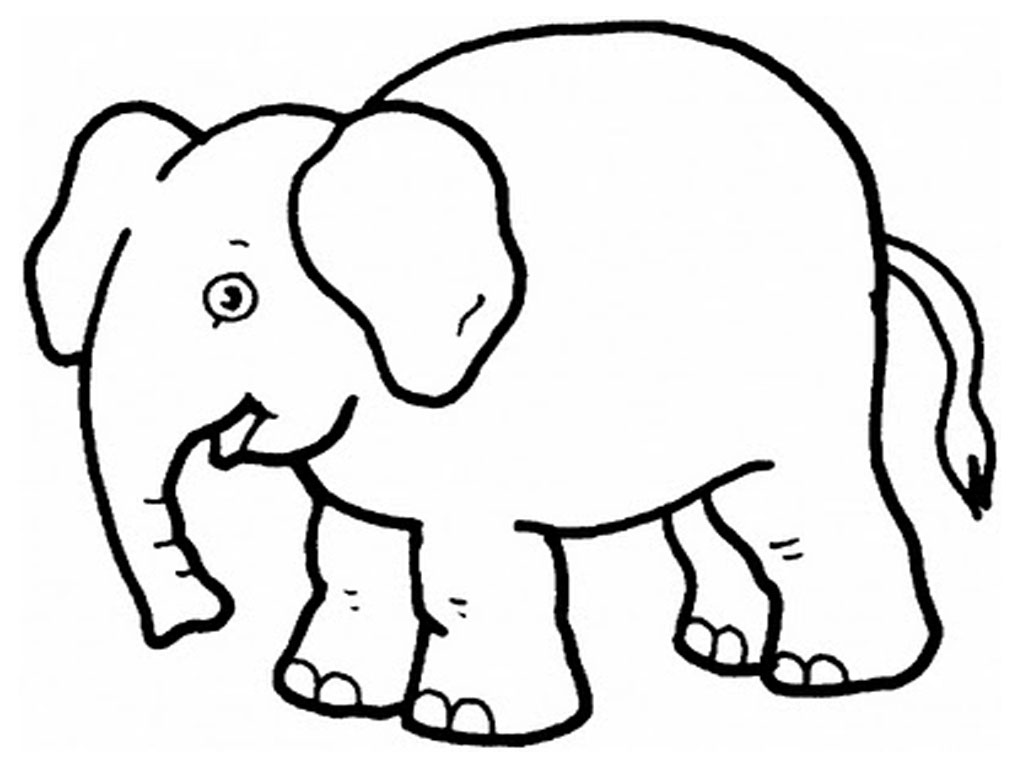 Grande buffo elefante da colorare categoria animali