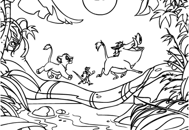 Hakuna Matata 2 disegni da colorare gratis