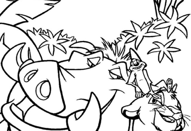 Hakuna Matata disegni da colorare gratis