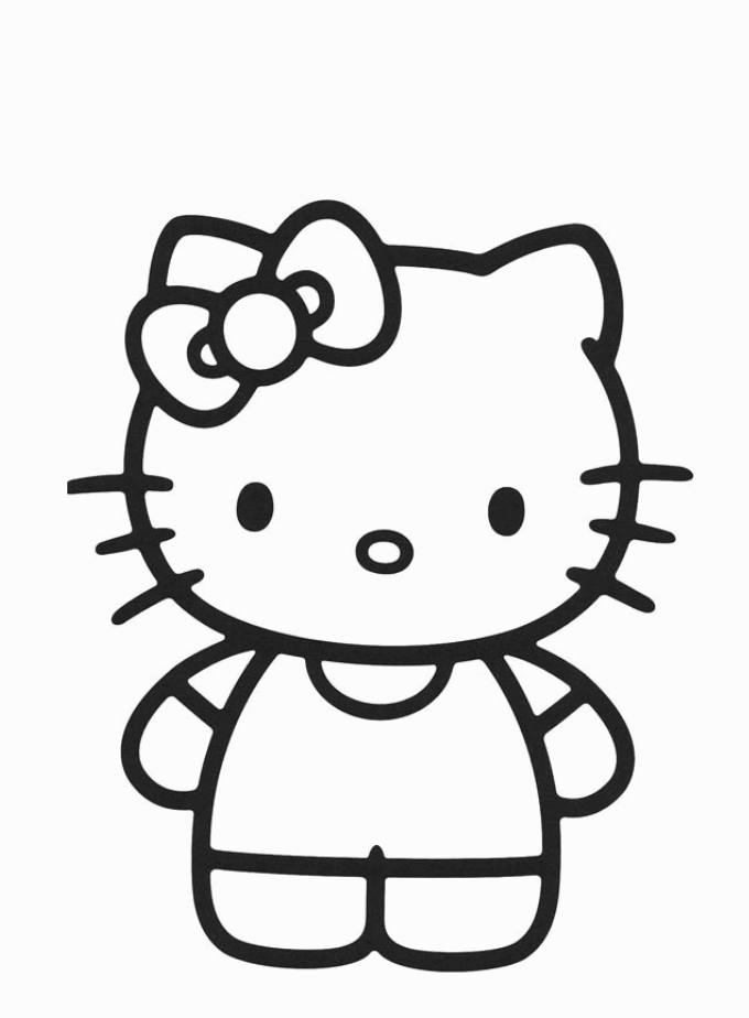 Hello Kitty 3 disegni da colorare gratis