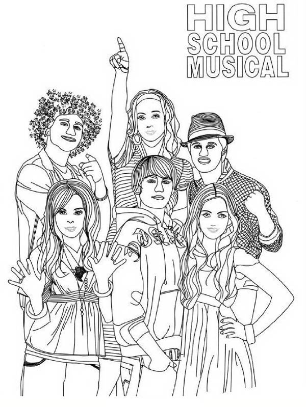 High School Musical 2 disegni da colorare