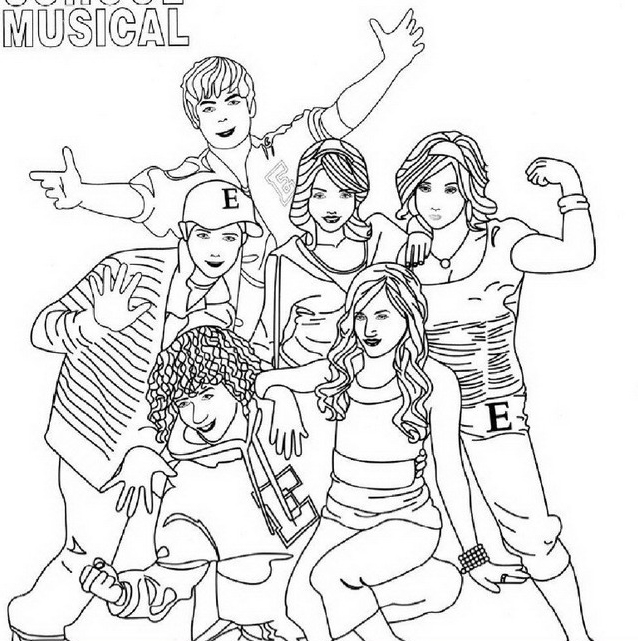 High School Musical disegni da colorare gratis