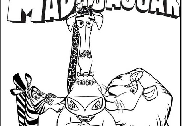 I buffi personaggi di Madagascar da stampare e da colorare