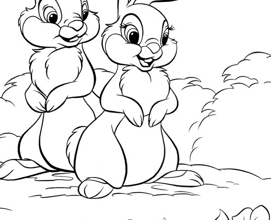 I coniglietti Disney da stampare e da colorare