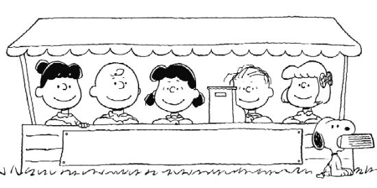 I simpatici protagonisti di Peanuts Charlie Brown da colorare