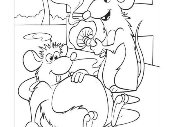 I simpatici topolini del cartone animato Ratatouille