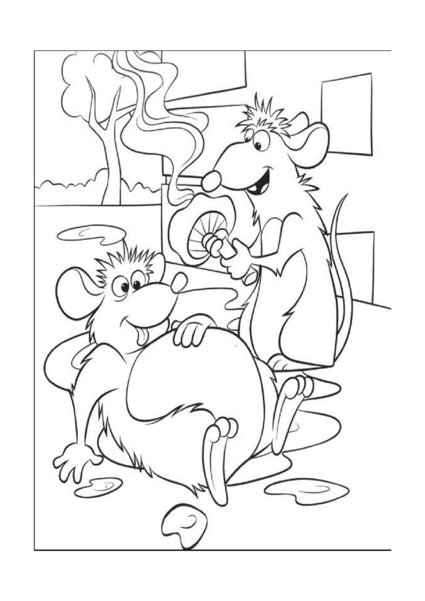 I simpatici topolini del cartone animato Ratatouille